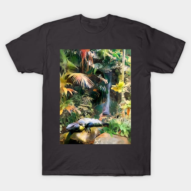 Rainforest Iguana T-Shirt by ArtlyStudio